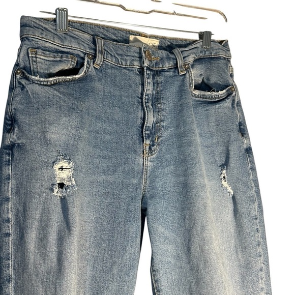Current Elliott Distressed Straight Leg Jeans Sz 28 - Picture 2 of 15